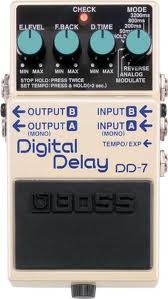 １、デジタルディレイ DD-７ （空間系）: BOSSコンパクトエフェクター